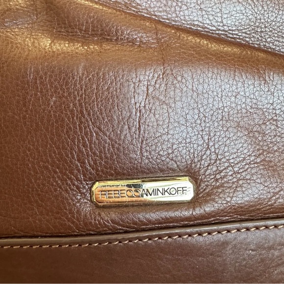 Rebecca Minkoff Pink Brown Leather Woven Bag Shoulder Bag Excellent Condition - Picture 3 of 7